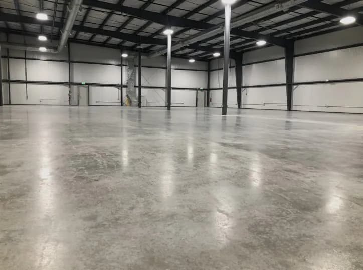 Densified and sealed warehouse concrete slab in Wangara, Perth after treatment