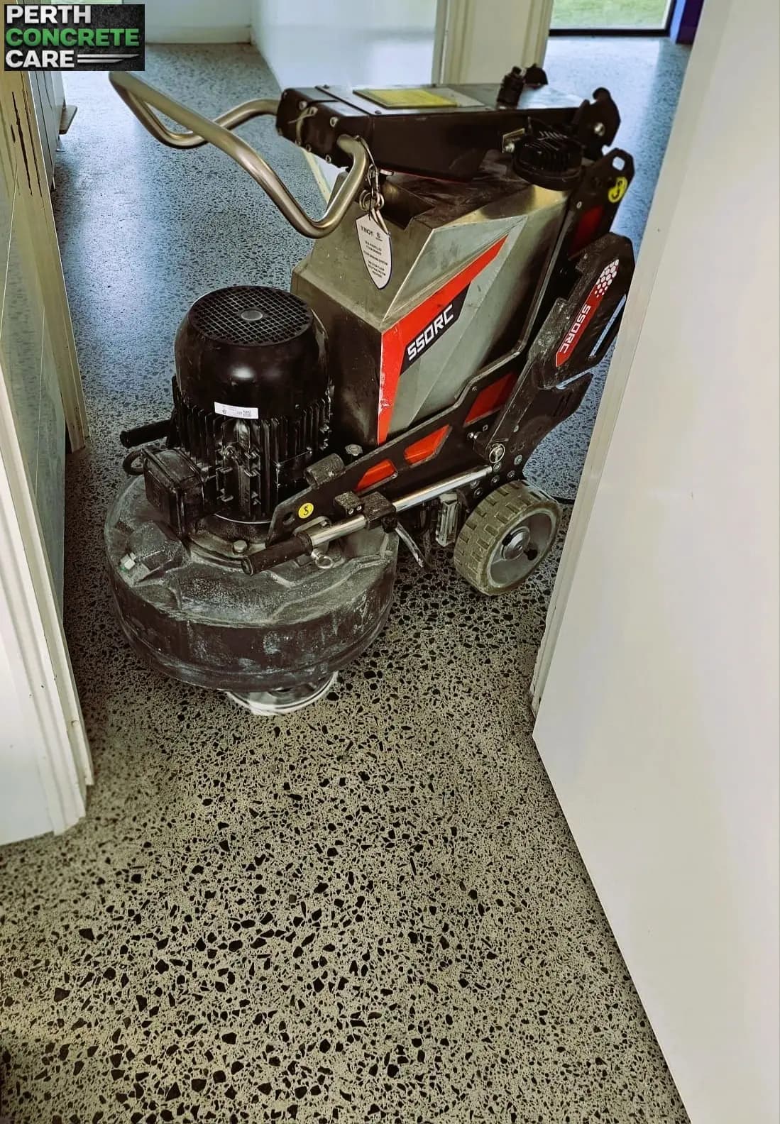 Polished concrete floor in Perth home with Satin - Semi Glossfinish by Perth Concrete Care