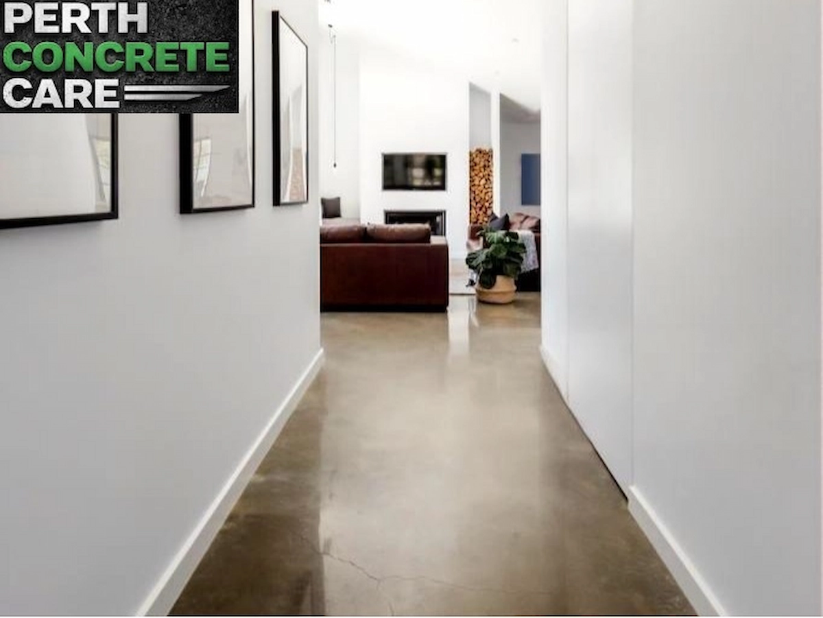 Polished concrete home floors in Cottesloe by Perth Concrete Care
